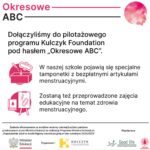 Informacja o dołączeniu do pilotażowego programu Kulczyk Foundation pod hasłem Okresowe ABC