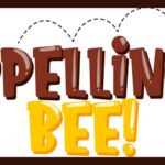 Grafika zawiera kolorowy napis „SPELLING BEE!” przedstawiony w stylu komiksowym i dziecięcym. Tło grafiki jest białe, a wokół niej znajduje się gruba, ciemnobrązowa ramka. Napis jest dwuwierszowy: Pierwszy wiersz – słowo „SPELLING”: Litery są duże, pogrubione, nieregularne w kształcie, lekko pochylone. Mają ciemnobrązowy kolor z jasnymi refleksami imitującymi połysk, co sprawia wrażenie trójwymiarowości. Nad słowem „SPELLING” znajduje się przerywana linia w kolorze czarnym, w formie łuków, które przypominają tor lotu pszczoły. Ta linia zaczyna się nad literą „P” i kończy nad literą „G”. Drugi wiersz – słowo „BEE!”: Litery są równie duże jak w pierwszym wierszu, mają grubszy, bardziej zaokrąglony kształt. Słowo „BEE” i wykrzyknik są w intensywnym żółtym kolorze, z cieniami w odcieniu pomarańczowym, również stylizowane na trójwymiarowe i połyskujące. Wykrzyknik kończący napis wygląda jak żółta kreska z małym żółtym kółkiem na dole. Znaczenie grafiki: Grafika symbolizuje „Spelling Bee” – popularny konkurs literowania słów, często organizowany w szkołach. Kolorystyka i styl graficzny są radosne i przyjazne dzieciom, sugerując, że wydarzenie ma charakter edukacyjny i zabawowy. Całość przekazu graficznego ma na celu wzbudzenie zainteresowania konkursem ortograficznym w przyjaznej i zachęcającej formie.