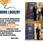 Uczniowie Staszica odnieśli sukces w XIV Ogólnopolskim Konkursie Logicznym. Julia Kociubińska została laureatką, zajmując XXI miejsce, a absolwent Aleksander Olszewski wywalczył III miejsce w gronie najlepszych uczestników z całej Polski. Gratulujemy!