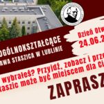 I Liceum Ogólnokształcące im. Stanisława Staszica w Lublinie zaprasza na Dzień Otwarty, który odbędzie się 24 czerwca 2026 roku. To doskonała okazja, by poznać szkołę, jej ofertę edukacyjną oraz przekonać się, dlaczego warto dołączyć do społeczności Staszica.