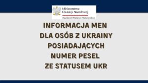 informacja men dla osób z ukrainy posiadających nr pesel ze statusem ukr